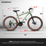 27.5-Inch Durable Carbon Steel Frame Mountain Bike - Omega Lifestyles