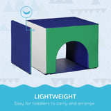 7-Piece Toddler Foam Climber Playset With Tunnel Ramp - Omega Lifestyles