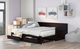 Twin Extendable Solid Wood Daybed With Trundle Drawers - Omega Lifestyles