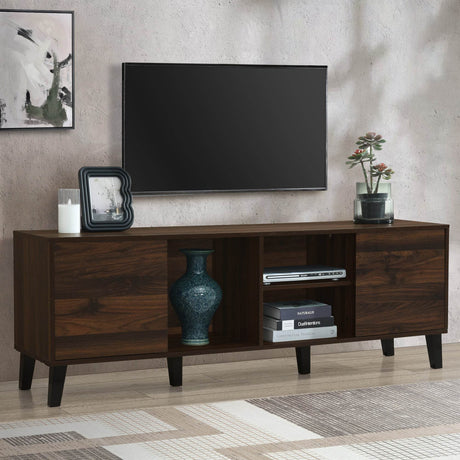 Mid Century Retro Particle Board TV Stand Console - Omega Lifestyles