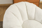 Plush Teddy Foam Bean Bag Chair With Armrests - Omega Lifestyles