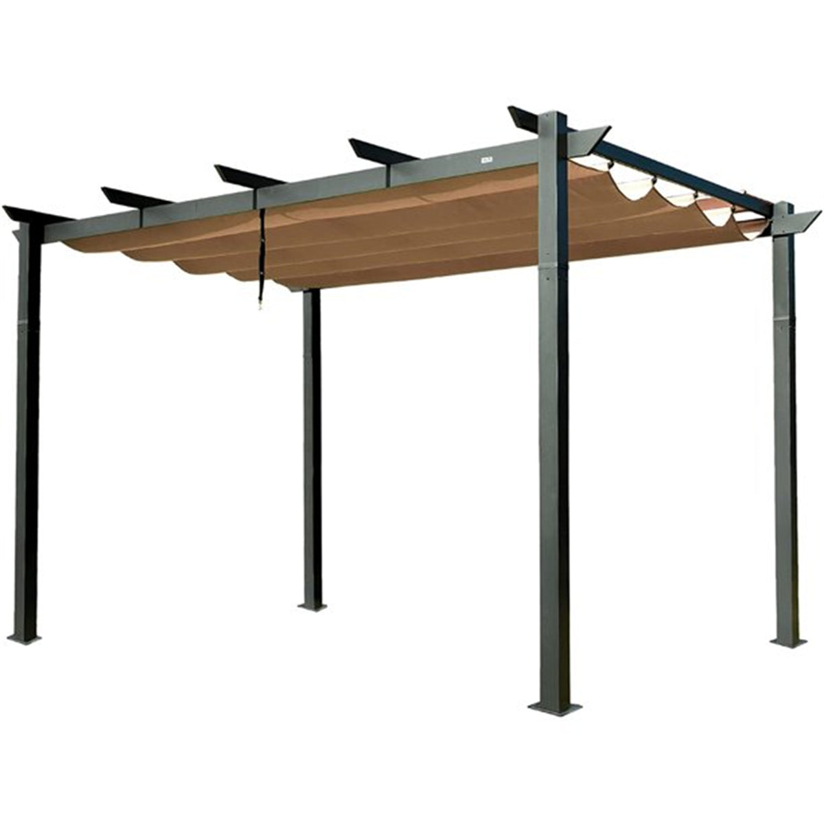 Aluminum Retractable Outdoor Pergola With Weather-Resistant Canopy