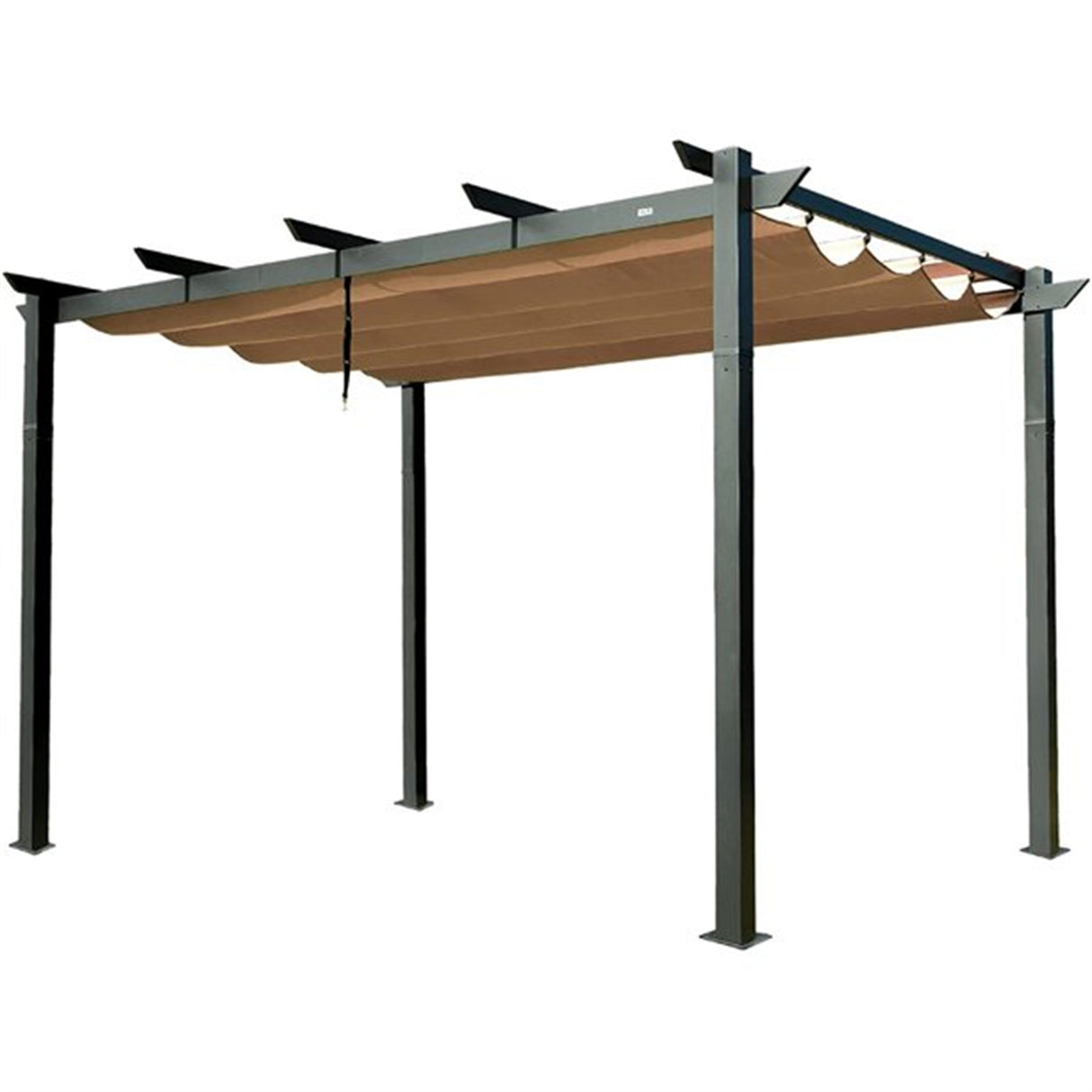 Aluminum Retractable Outdoor Pergola With Weather-Resistant Canopy