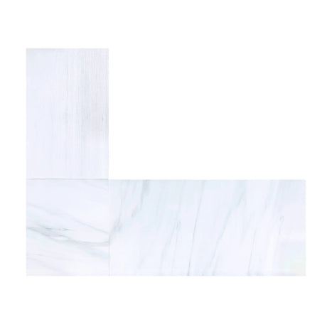 Marble Top Weathered Gray L-Shaped Lift-Top Writing Desk - Omega Lifestyles