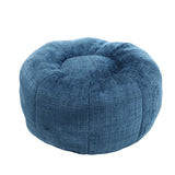 Chenille Foam Filled Ergonomic Round Chair With Ottoman - Omega Lifestyles