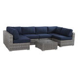 All-Weather Wicker 7-Piece 6-Person Outdoor Sofa Set - Omega Lifestyles