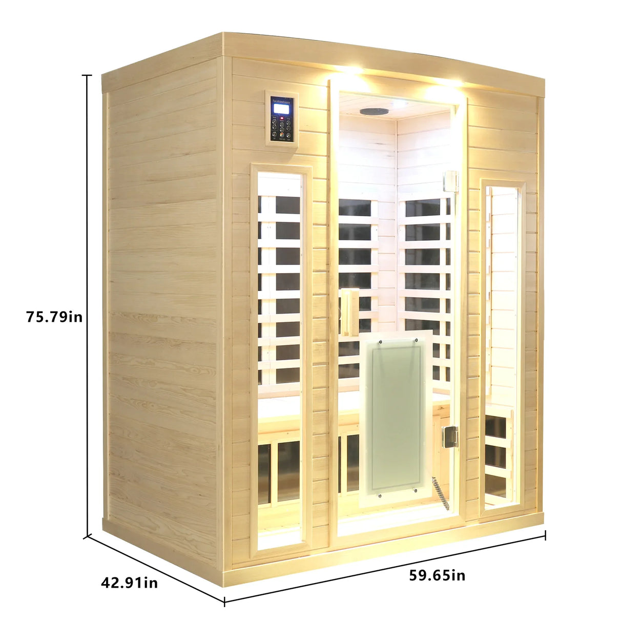 Low EMF Three Person Far Infrared Sauna Room - Omega Lifestyles