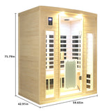 Low EMF Three Person Far Infrared Sauna Room - Omega Lifestyles