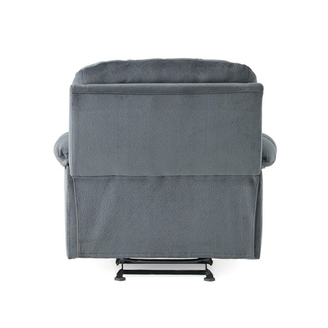 Manual Recliner Chair With Skin-Friendly Fabric And Cup Holders - Omega Lifestyles
