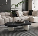 Modern 40-Inch Cloud Shaped Lacquered Coffee Table - Sleep Galleria
