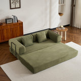 Convertible Corduroy 4-in-1 Sleeper Sofa Bed - Omega Lifestyles