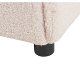 Pet Friendly Sherpa Upholstered Fluffy Fabric Accent Chair - Omega Lifestyles