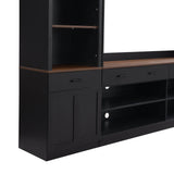 Farmhouse Mid-Century Walnut MDF TV Stand - Sleep Galleria