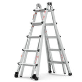 Aluminum Multi-Position 22-Foot Ladder With Wheels