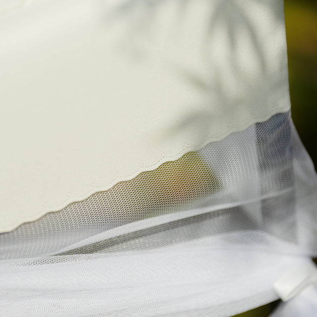 Elevated Covered PE Wicker Pet Patio Bed - Omega Lifestyles