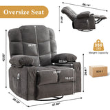 Oversized Soft Massage Recliner Chair With Heating - Omega Lifestyles