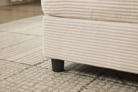 Corduroy Chaise Lounge Chair With Removable Ottoman - Omega Lifestyles