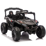 24V Kids Remote Control Black Ride On UTV - Omega Lifestyles