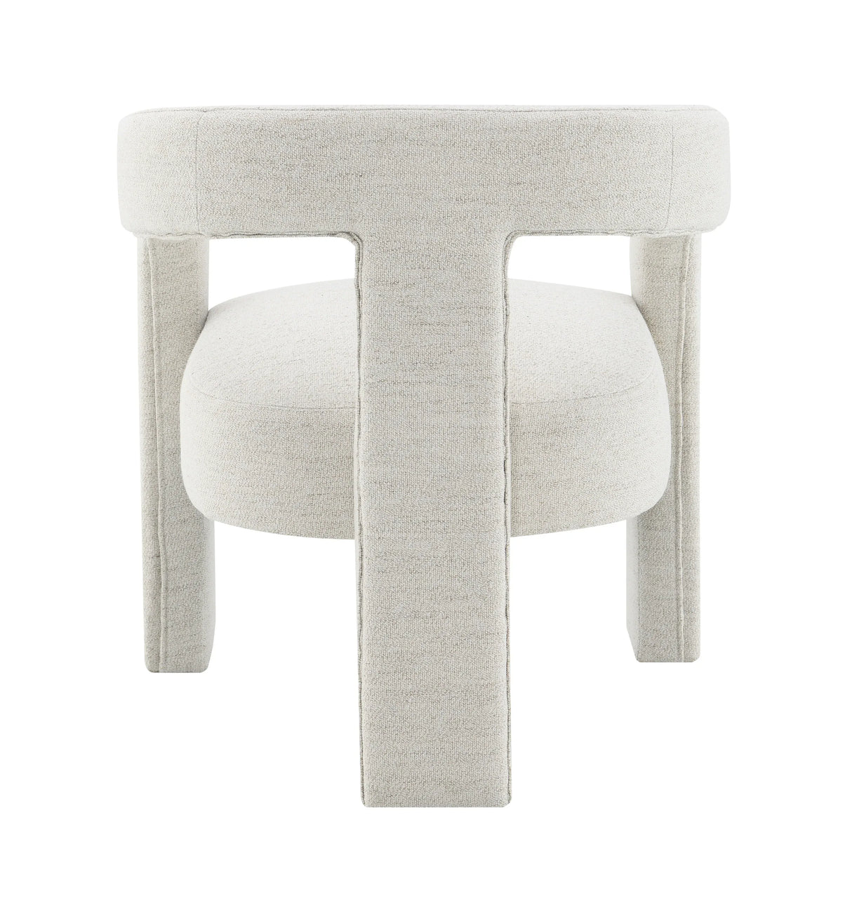 5-Piece Beige Espresso Boucle Synthetic Wood Dining Set - Omega Lifestyles