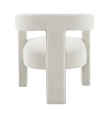 5-Piece Beige Espresso Boucle Synthetic Wood Dining Set - Omega Lifestyles