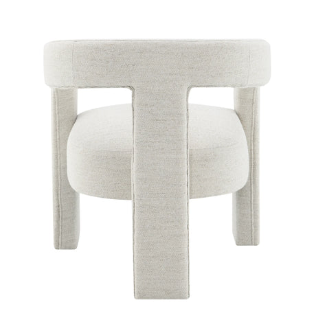 5-Piece Beige Espresso Boucle Synthetic Wood Dining Set - Omega Lifestyles