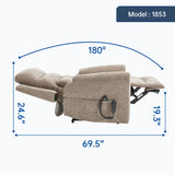 Dual Motor Power Lift Recliner Chair With Massage And Heat - Omega Lifestyles