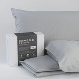 Light Gray Bamboo Cotton Soft Smooth Cal King Sheets - Omega Lifestyles