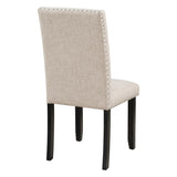 5-Piece Faux Marble Dining Table Set With Cushioned Chairs - Omega Lifestyles