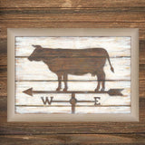 Farmhouse Cow Multicolor Printed Wall Art Poster - Omega Lifestyles