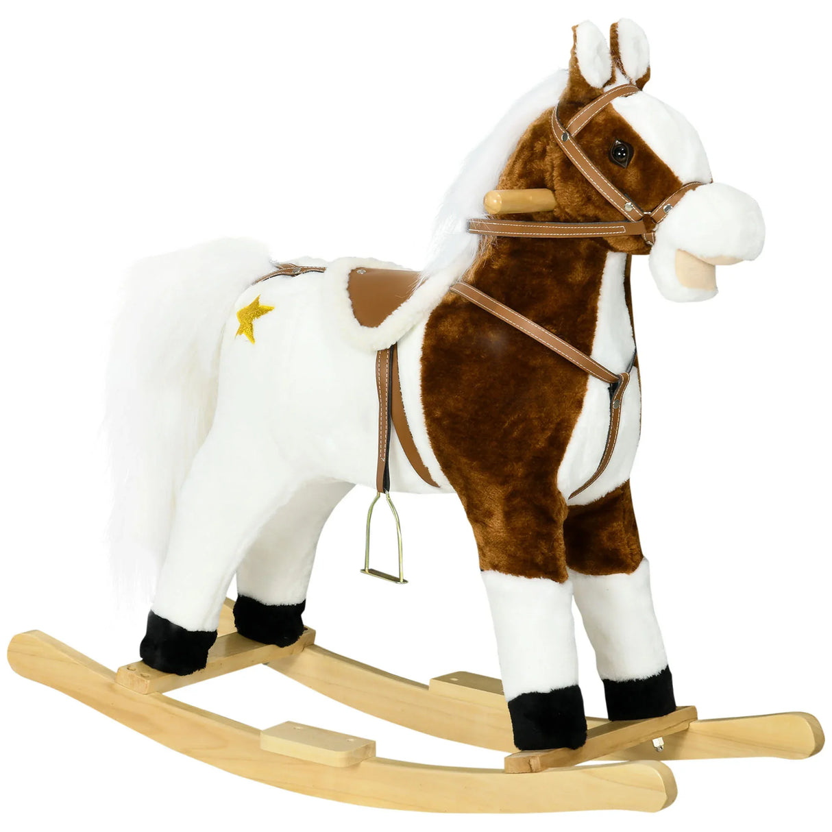 Plush Interactive Sound Toddler Plush Rocking Horse - Omega Lifestyles