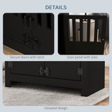 Elevated Dog Bowl Stand With Storage Cabinet - Sleep Galleria