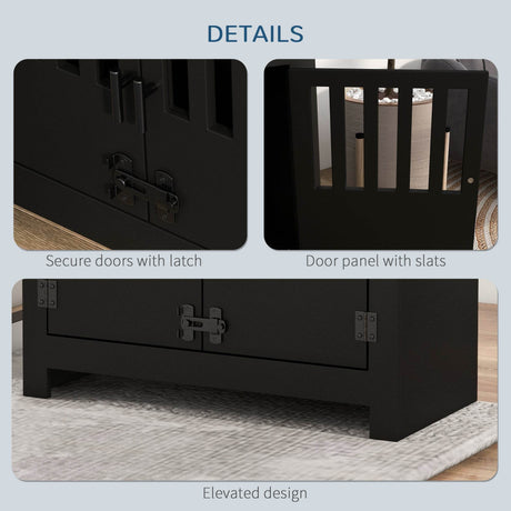 Elevated Dog Bowl Stand With Storage Cabinet - Sleep Galleria