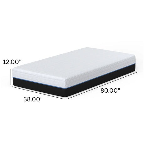 Soft 12-Inch Cooling Memory Foam Twin XL Mattress - Omega Lifestyles