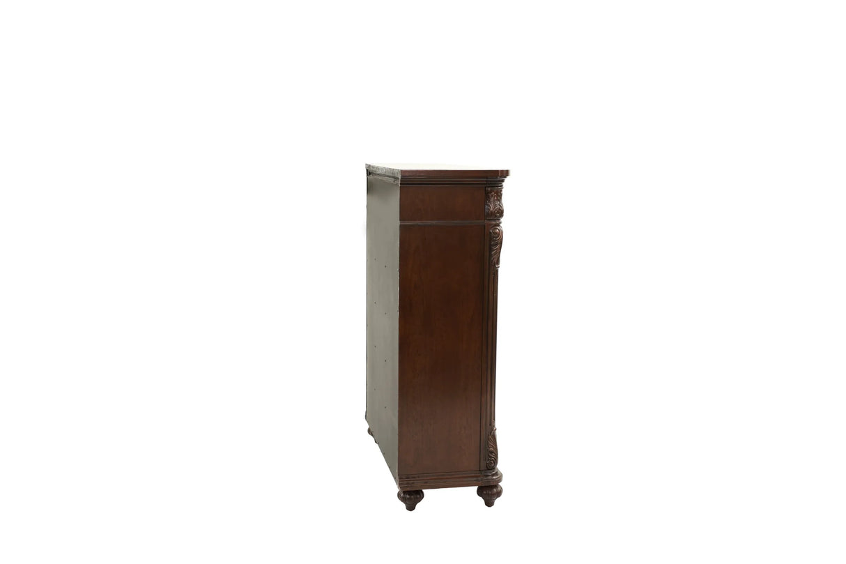 Traditional Antique Cherry Walnut Chest Of Drawers Furniture - Omega Lifestyles