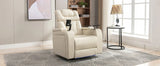 Power PU Leather Recliner Chair With Tray Table USB Port - Omega Lifestyles