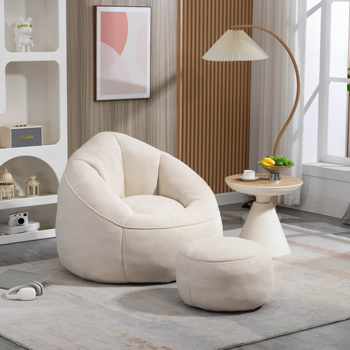 Microfiber Foam Filled Bedding Bean Bag Chair - Sleep Galleria