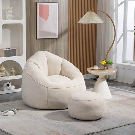 Microfiber Foam Filled Bedding Bean Bag Chair - Sleep Galleria