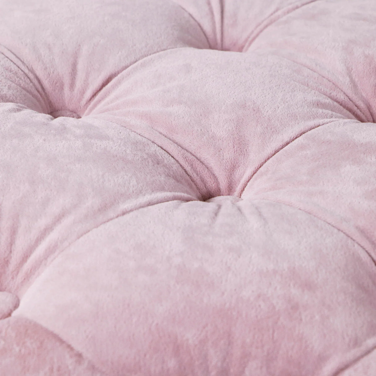 Pink Velvet Dice-Shaped Storage Ottoman With Foam Seat - Omega Lifestyles