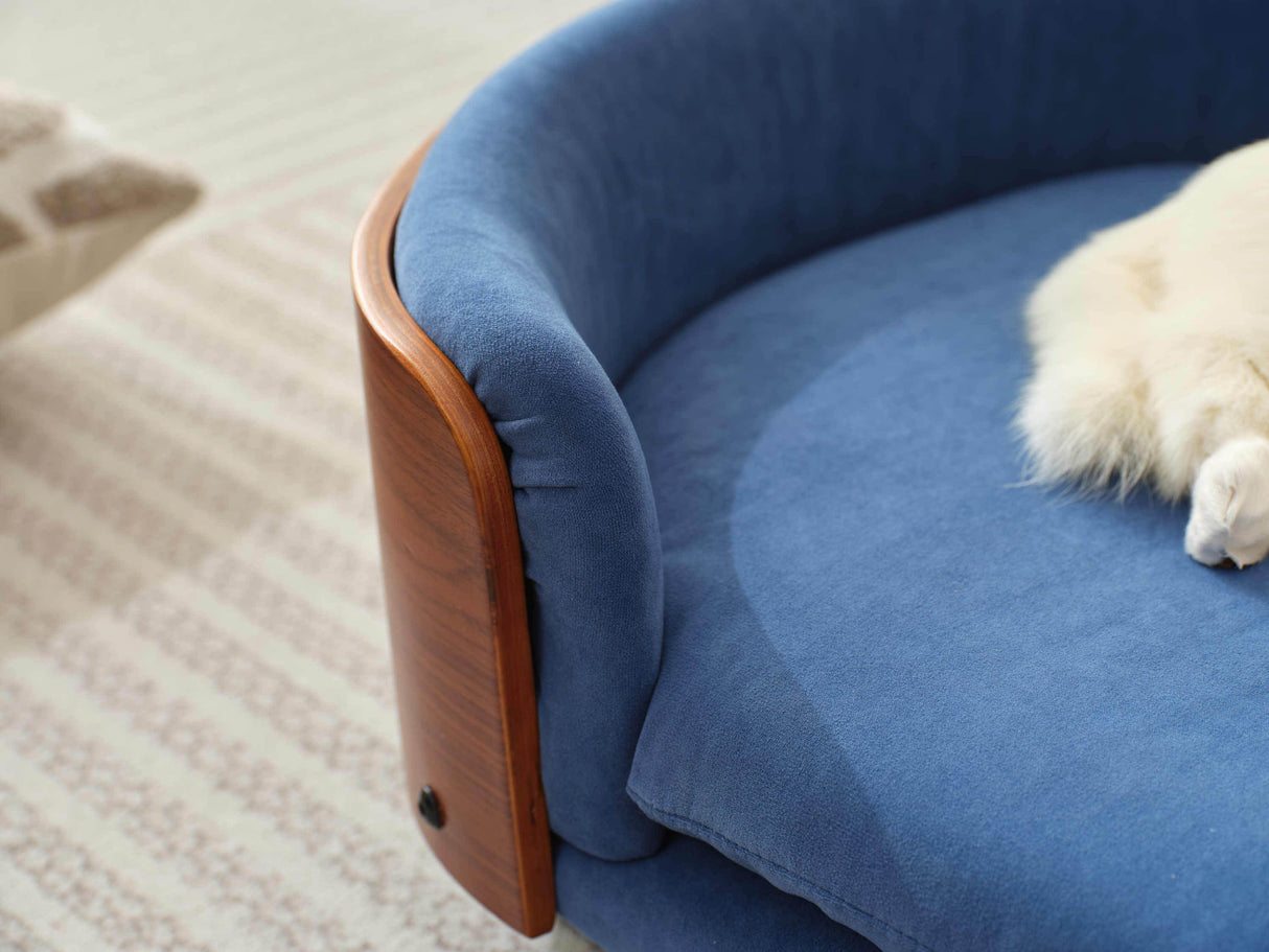 Solid Wood Elevated Orthopedic Dog Bed With Foam Cushion - Sleep Galleria