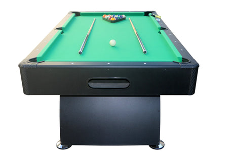 7-Inch Foldable Black Green Pool Table With Accessories - Omega Lifestyles
