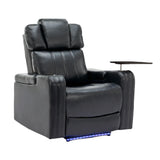 Power PU Leather Recliner Chair With Cooling Cup Holder - Omega Lifestyles