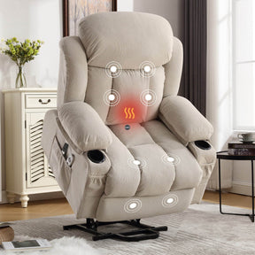 Power Lift Recliner Chair with Heat and Massage - Omega Lifestyles