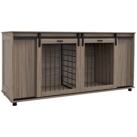 Modern Multipurpose Dog Crate Furniture With Storage - Sleep Galleria