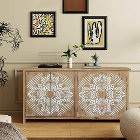 Vintage American Design Accent Corner Cabinet With Storage - Omega Lifestyles