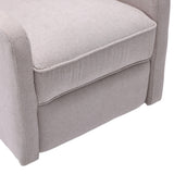 Multi-Functional Linen Recliner Chair With Rocking Swivel - Omega Lifestyles