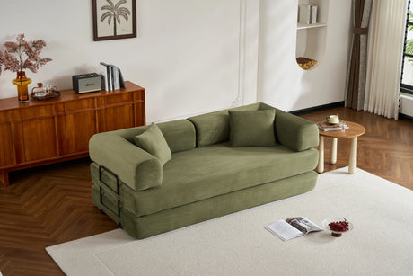 Convertible Corduroy 4-in-1 Sleeper Sofa Bed - Omega Lifestyles