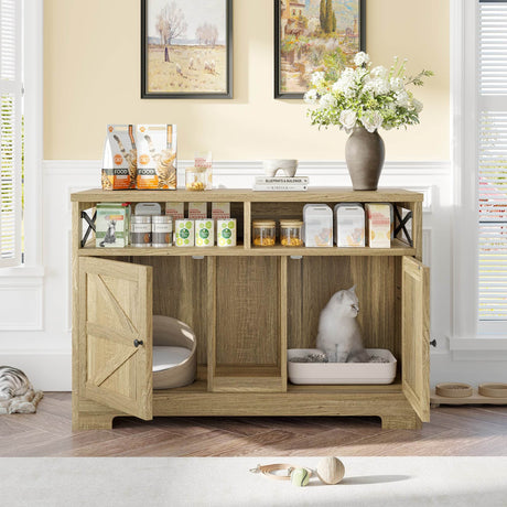 Multifunctional Cat Litter Box Enclosure Furniture - Sleep Galleria