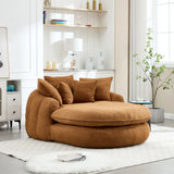 Oversized Chenille Memory Foam Bean Bag Sofa With Pillows - Omega Lifestyles