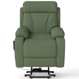 Power Lift Recliner Medium-Soft Snowflake Velvet Chair - Omega Lifestyles