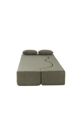 Foldable Memory Foam Soft 75-Inch Sofa Bed with Pillows - Omega Lifestyles